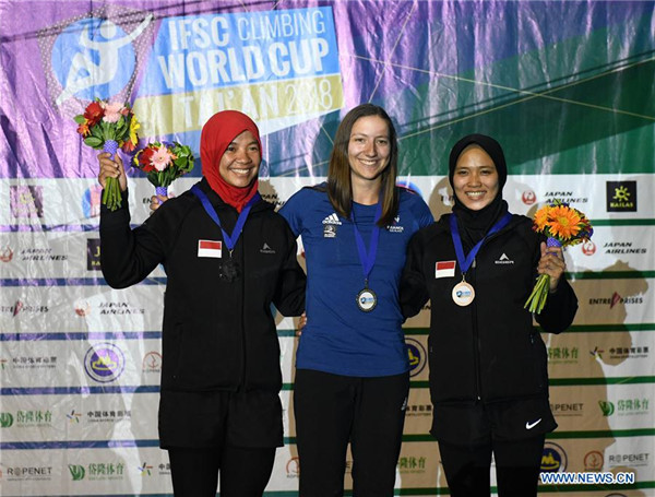 Highlights of IFSC Climbing World Cup in Tai'an