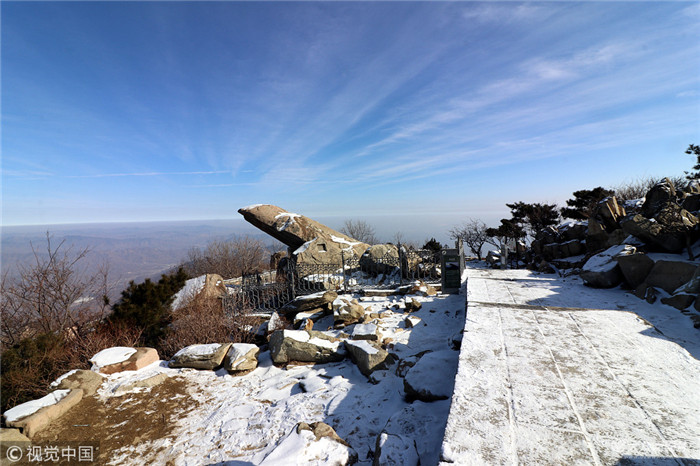 Mount Tai after snow captured in photos