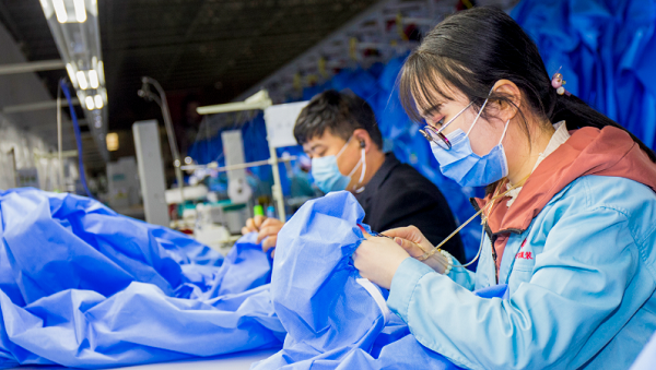 Tai'an textile company supports workers amid virus outbreak