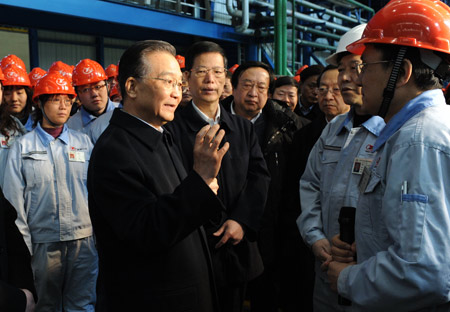 Chinese premier visits industrial hub