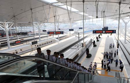 Newly renovated Tianjin Railway Station