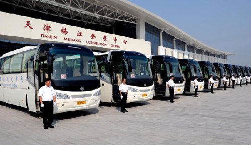 50 green buses make debut in Tianjin