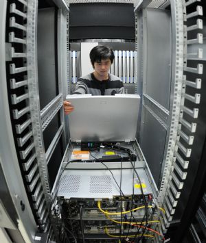 Supercomputer partly installed in Tianjin