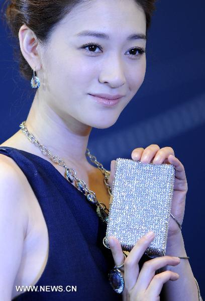 Actress Li Xiaoran promotes Swaroski collection