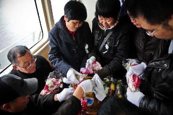 Sea burial held in China's Tianjin ahead of Qingming Festival