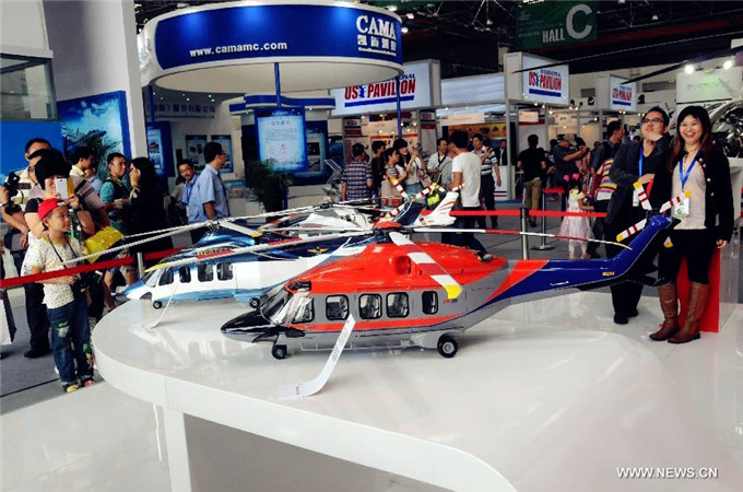 2nd China Helicopter Exposition attracts about 300 exhibitors