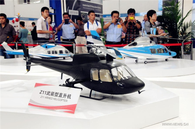 2nd China Helicopter Exposition attracts about 300 exhibitors