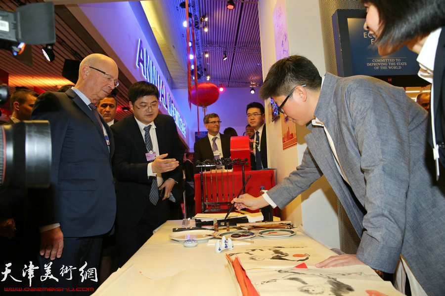 Chinese painting at Davos