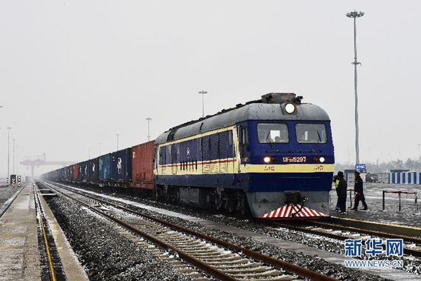 First train departs Tianjin FTZ for Europe