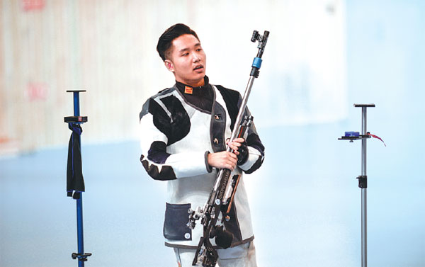 A young Chinese shooter has olympic dream in his crosshairs