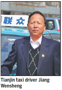 Tianjin cabbie clocks up the compliments