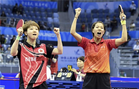 Gu Yuting, Mu Zi take gold in women's doubles table tennis