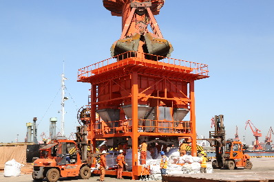 Upgrading of traditional sack filling system in Tianjin Port