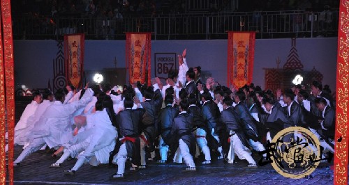 Wudang kung fu amazes Moscow military music festival