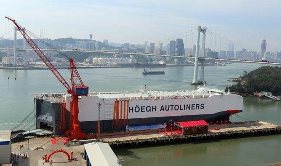 Xiamen company delivers world's biggest pure vehicle ro-ro carrier
