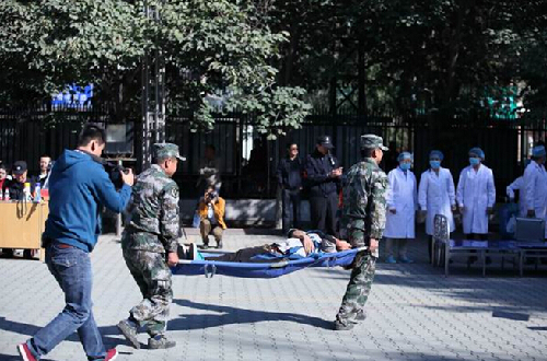 Urumqi High-tech Zone hosts earthquake drill