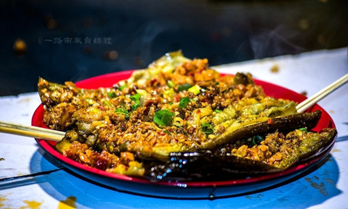 Insect dish and other snacks in Lijiang