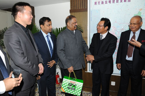 Indian delegation visits the Kunming Hi-Tech Zone