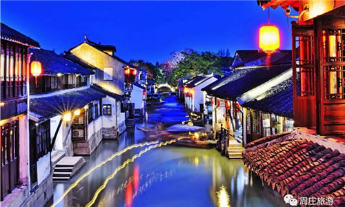 Snapshots of charming night view of Zhouzhuang