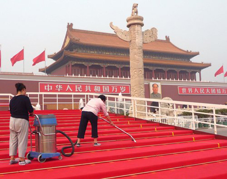 Tiananmen Gate ready for celebrations