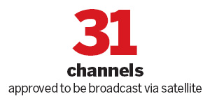 Banned satellite television channels remain on the air