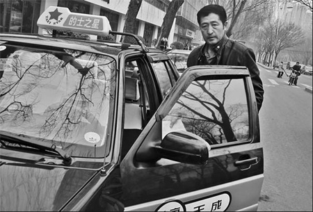 Some cabbies opt for a relaxed day behind the wheel