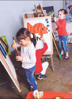 Canvas kids mad about color