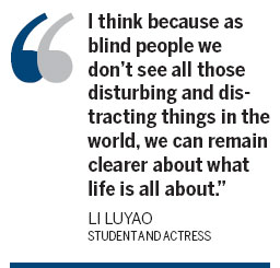 Blind actors bring theatrical insight