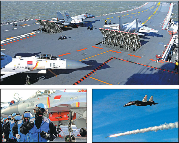 CNS Liaoning leads live-fire drill