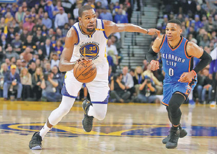 Thunder can't diminish Durant's dazzle