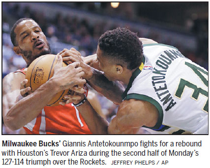 Bucks blast off against Rockets