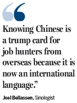 Frenchman speaks for Chinese learning