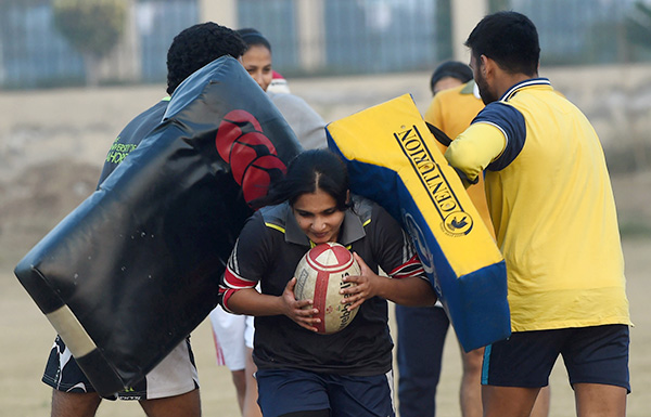 Pakistani women's team breaking tackles and making strides