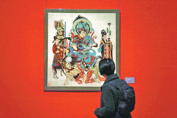 Pictorial tribute to dunhuang pioneer