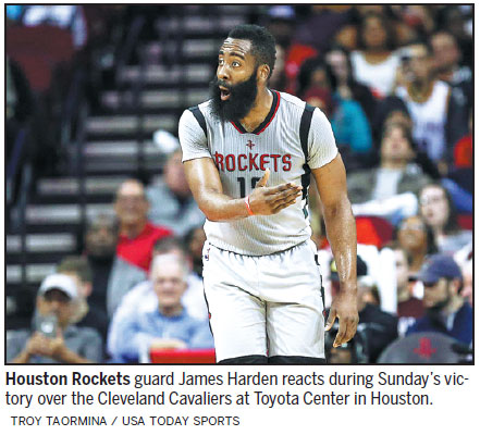 Happy Harden lights Rockets' red glare