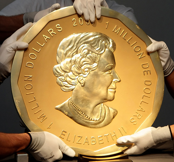 Gold coin worth $4m stolen from museum