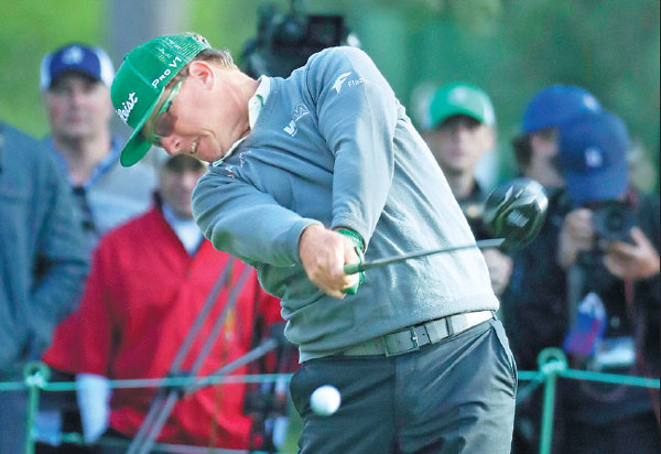 Hoffman soars in Augusta wind