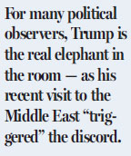 In Gulf row, Trump is elephant in room