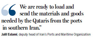 Qatar begins shipping cargo via Oman