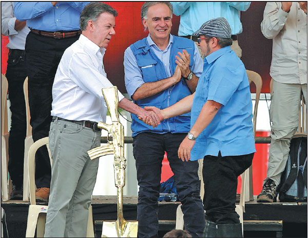 FARC marks weapons handover