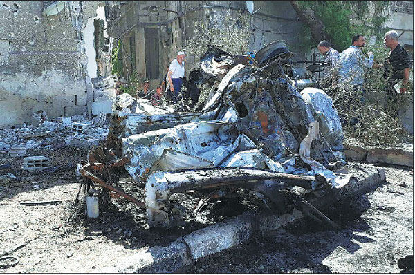 Car bombs rock Damascus, 20 killed