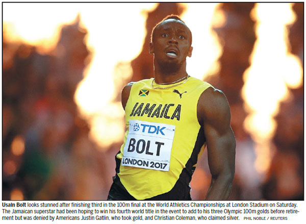 Beaten Bolt still mom's golden boy