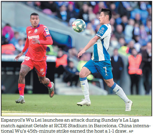 Wu hopes end to goal drought rouses troubled Espanyol