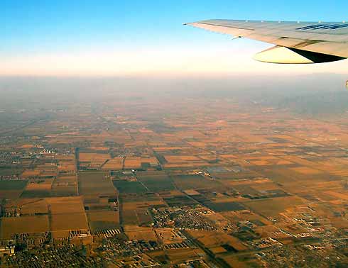 Aerial view of Beijing suburbs