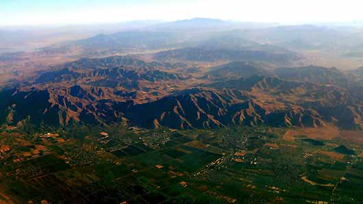 Aerial view of Beijing suburbs