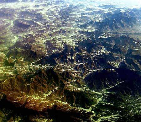 Aerial view of Beijing suburbs