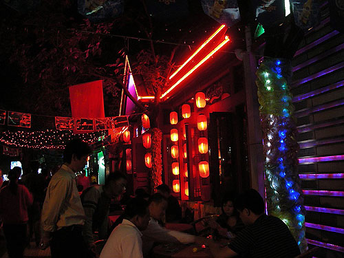 The bars at Sanlitun (San Li Tun)