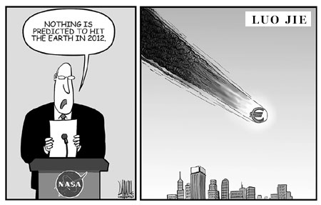 'Nothing predicted to hit the earth in 2012'