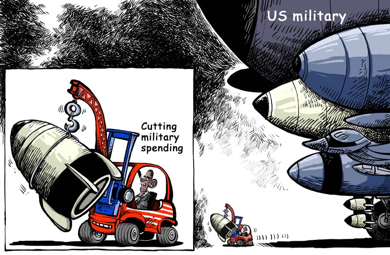 Slash military spending