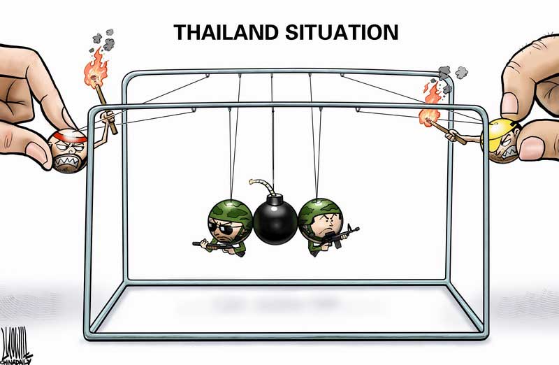 Complex situation in Thailand